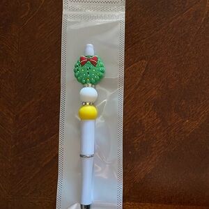 Festive Green and Yellow Christmas Wreath